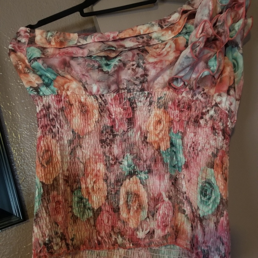 One shoulder blouse